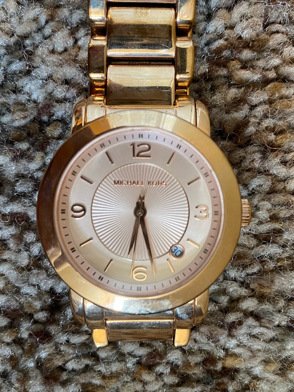 Michael Kors Rose Gold Round Dial Watch